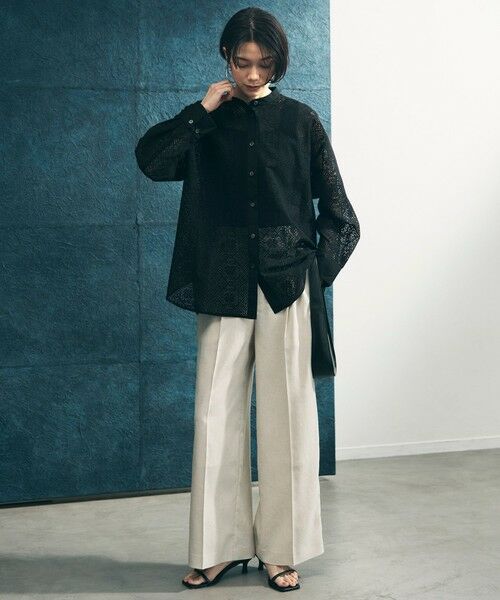 UNFILO / アンフィーロ その他パンツ | 【セットアップ着用可】TENNEN TOUCH タックワイドパンツ | 詳細3