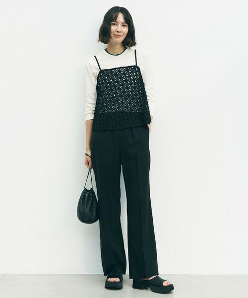 UNFILO / アンフィーロ その他パンツ | 【セットアップ着用可/ウエストゴム】TENNEN TOUCH セミフレア パンツ | 詳細8