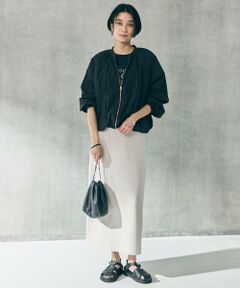 UNFILO / アンフィーロ ミニ・ひざ丈スカート | 【WEB限定カラー】スゴ機能美ニット Iラインスカート