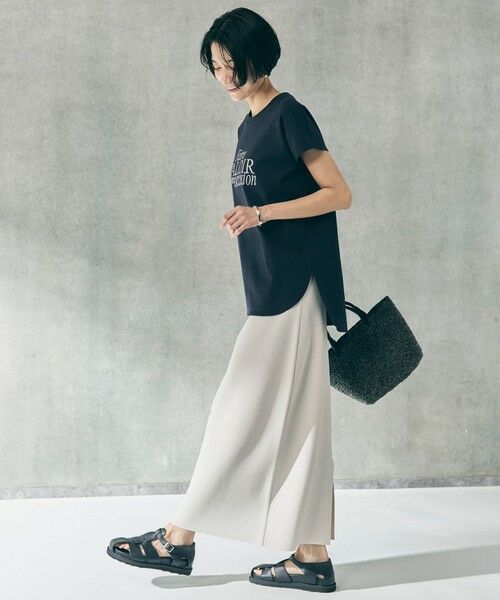 UNFILO / アンフィーロ ミニ・ひざ丈スカート | 【WEB限定カラー】スゴ機能美ニット Iラインスカート | 詳細3