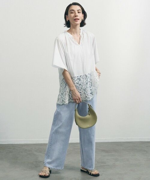 UNFILO / アンフィーロ シャツ・ブラウス | レースヘム ギャザーブラウス | 詳細3