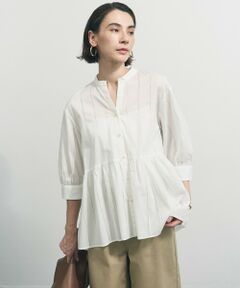 UNFILO / アンフィーロ シャツ・ブラウス | ペプラム ギャザーブラウス