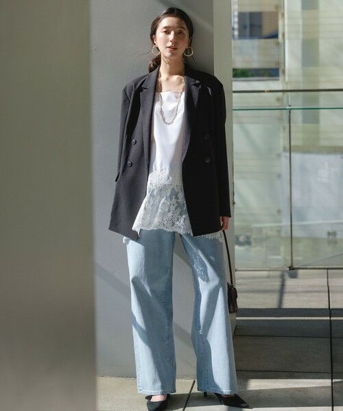 UNFILO / アンフィーロ キャミソール・チューブトップ | レースヘム キャミソール | 詳細1