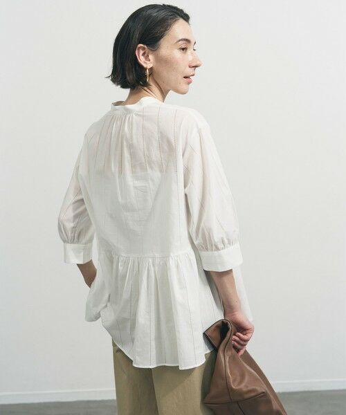 UNFILO / アンフィーロ シャツ・ブラウス | ペプラム ギャザーブラウス | 詳細2