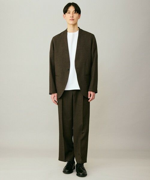 UNFILO / アンフィーロ ノーカラージャケット | ウーリーノ ノーカラージャケット | 詳細1