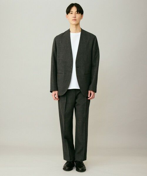 UNFILO / アンフィーロ ノーカラージャケット | ウーリーノ ノーカラージャケット | 詳細18