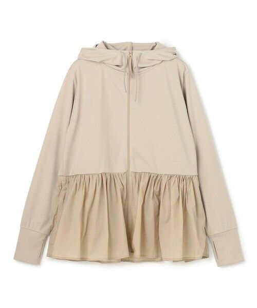 UNFILO / アンフィーロ パーカー | 【VERY掲載】ラッシュガード ペプラムフーディ（ベージュ）
