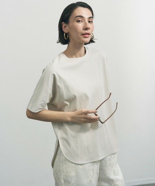 UNFILO / アンフィーロ カットソー | BEAUTY FORM-T cotton フォルムTシャツ（グレージュ）