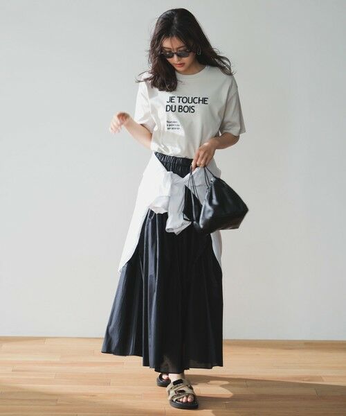 UNFILO / アンフィーロ カットソー | BEAUTY FORM-T cotton ロゴ ハーフスリーブ Tシャツ | 詳細12