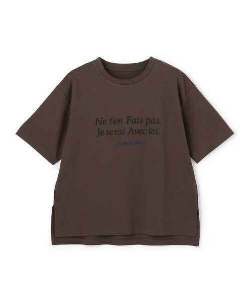 UNFILO / アンフィーロ カットソー | 【新色追加/VERY掲載】BEAUTY FORM-T cotton ロゴ ハーフスリーブ Tシャツ（[NEW]ブラウン）