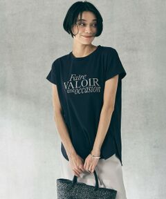 UNFILO / アンフィーロ カットソー | BEAUTY FORM-T cotton ロゴ フレンチスリーブ Tシャツ