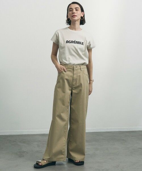UNFILO / アンフィーロ カットソー | 【新色追加】BEAUTY FORM-T cotton ロゴ フレンチスリーブ Tシャツ | 詳細3