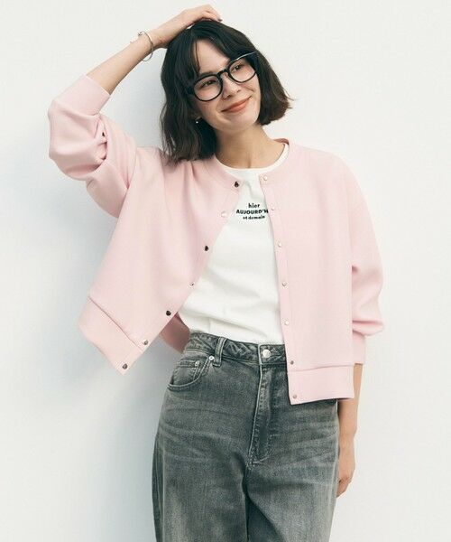 UNFILO / アンフィーロ カットソー | BEAUTY FORM-T cotton ロゴ フレンチスリーブ Tシャツ | 詳細24