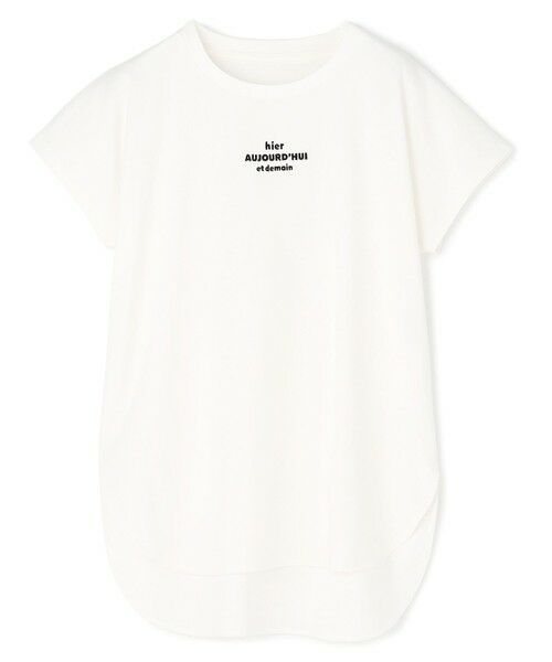 UNFILO / アンフィーロ カットソー | BEAUTY FORM-T cotton ロゴ フレンチスリーブ Tシャツ（オフ）