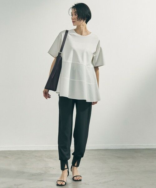 UNFILO / アンフィーロ カットソー | 【VERY掲載】BEAUTY FORM-T コンビティアード Ｔシャツ | 詳細4