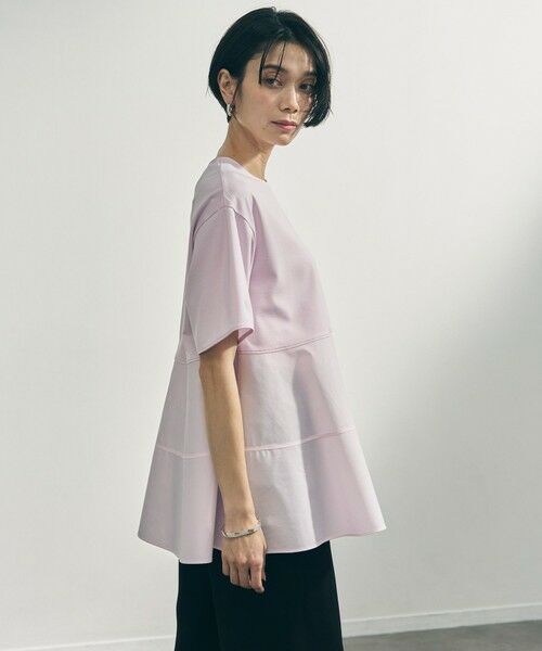 UNFILO / アンフィーロ カットソー | 【VERY掲載】BEAUTY FORM-T コンビティアード Ｔシャツ | 詳細7