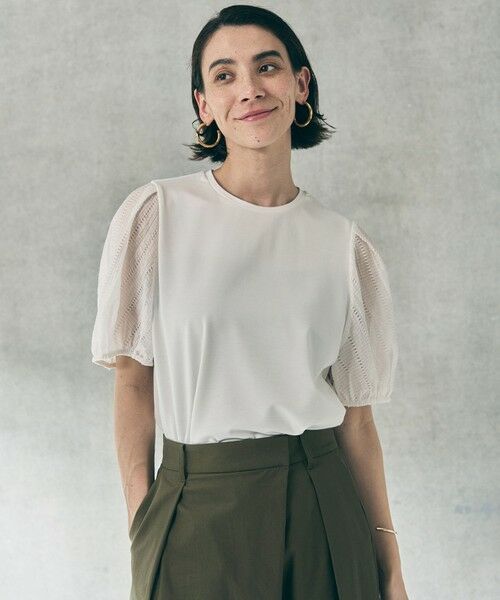 UNFILO / アンフィーロ カットソー | BEAUTY FORM-T タックスリーブ Tシャツ（オフ）