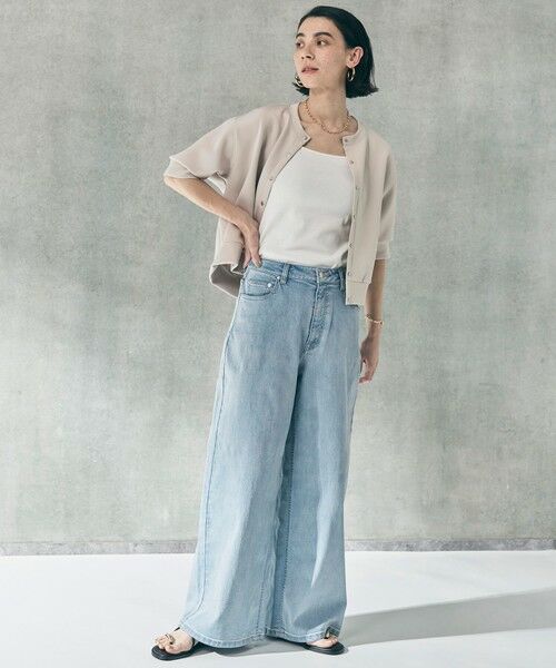 UNFILO / アンフィーロ カーディガン・ボレロ | BEAUTY FORM JERSEY light スナップカーディガン | 詳細3