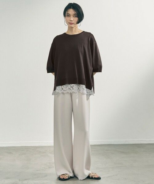 UNFILO / アンフィーロ タンクトップ | レースコンビ タンクトップ | 詳細4