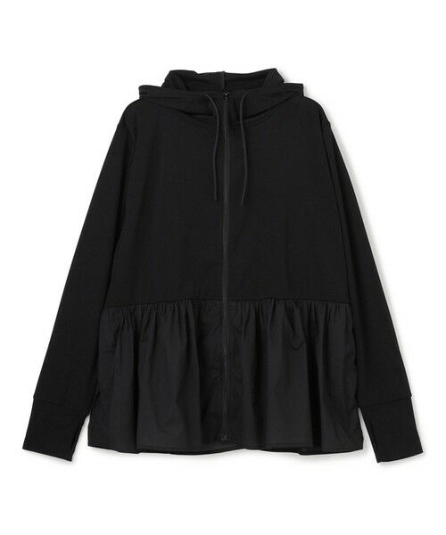UNFILO / アンフィーロ パーカー | 【VERY掲載】ラッシュガード ペプラムフーディ（ブラック）