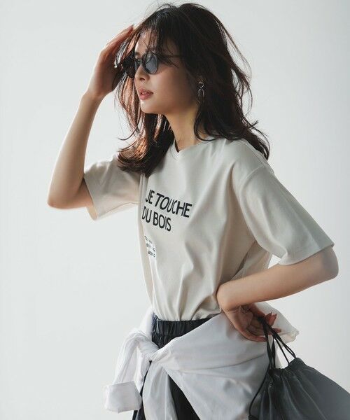 UNFILO / アンフィーロ カットソー | BEAUTY FORM-T cotton ロゴ ハーフスリーブ Tシャツ | 詳細11