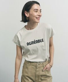 UNFILO / アンフィーロ カットソー | BEAUTY FORM-T cotton ロゴ フレンチスリーブ Tシャツ