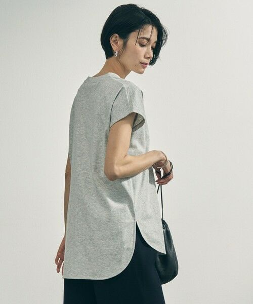 UNFILO / アンフィーロ カットソー | BEAUTY FORM-T cotton ロゴ フレンチスリーブ Tシャツ | 詳細6