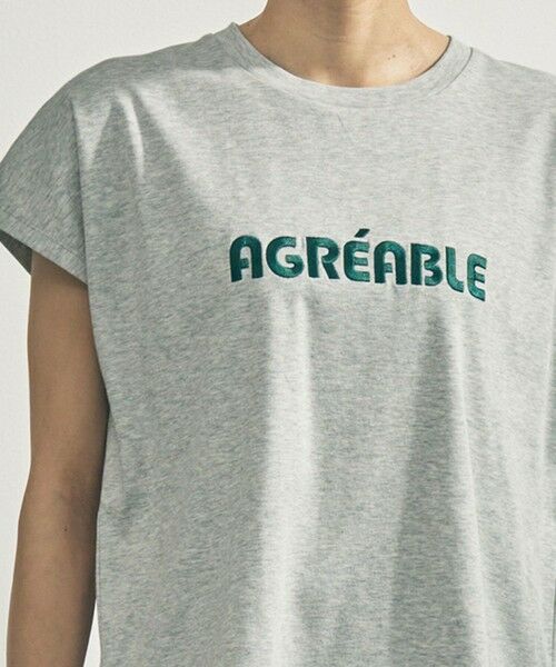 UNFILO / アンフィーロ カットソー | BEAUTY FORM-T cotton ロゴ フレンチスリーブ Tシャツ | 詳細7