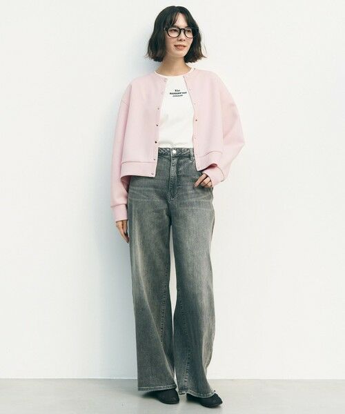 UNFILO / アンフィーロ カットソー | BEAUTY FORM-T cotton ロゴ フレンチスリーブ Tシャツ | 詳細26