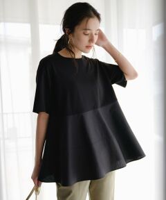 UNFILO / アンフィーロ カットソー | 【VERY掲載】BEAUTY FORM-T コンビティアード Ｔシャツ