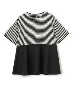 UNFILO / アンフィーロ カットソー | 【VERY掲載】BEAUTY FORM-T コンビティアード Ｔシャツ