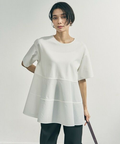 UNFILO / アンフィーロ カットソー | 【VERY掲載】BEAUTY FORM-T コンビティアード Ｔシャツ | 詳細2