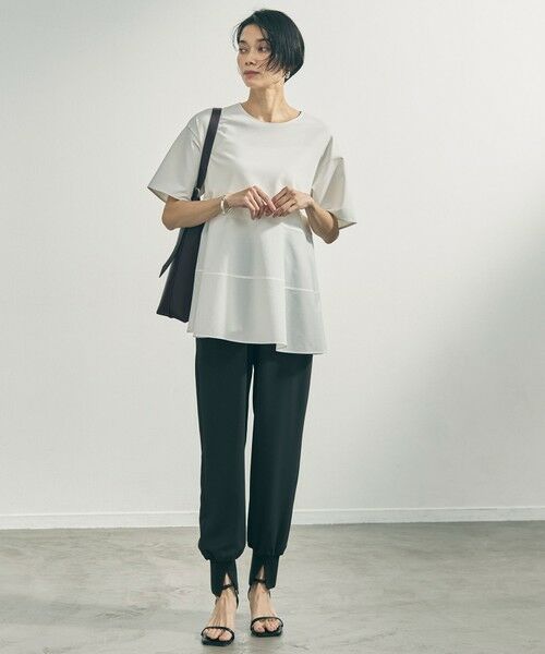 UNFILO / アンフィーロ カットソー | 【VERY掲載】BEAUTY FORM-T コンビティアード Ｔシャツ | 詳細5