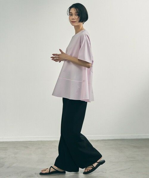 UNFILO / アンフィーロ カットソー | 【VERY掲載】BEAUTY FORM-T コンビティアード Ｔシャツ | 詳細10