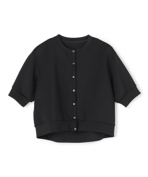 UNFILO / アンフィーロ カーディガン・ボレロ | BEAUTY FORM JERSEY light スナップカーディガン（ブラック）
