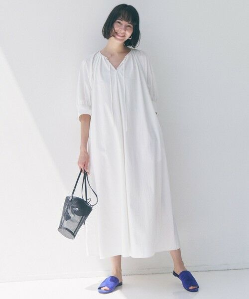 UNFILO / アンフィーロ ロング・マキシ丈ワンピース | コンフォート ワンピース（オフ）