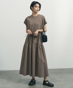 UNFILO / アンフィーロ ロング・マキシ丈ワンピース | BEAUTY FORM-T コンビティアード ワンピース