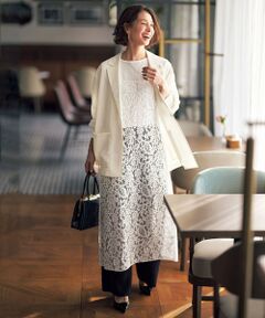 UNFILO / アンフィーロ ロング・マキシ丈ワンピース | レース キャミワンピース