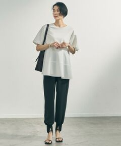 UNFILO / アンフィーロ その他パンツ | 【ウエストゴム】ライトジョーゼット ジョグパン