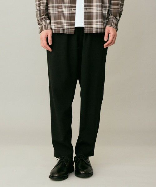 UNFILO / アンフィーロ その他パンツ | リネンライク イージーテーパード（ブラック）