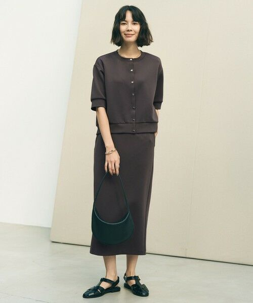 UNFILO / アンフィーロ ミニ・ひざ丈スカート | BEAUTY FORM JERSEY light Iラインスカート | 詳細1