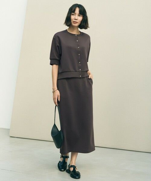 UNFILO / アンフィーロ ミニ・ひざ丈スカート | BEAUTY FORM JERSEY light Iラインスカート | 詳細2