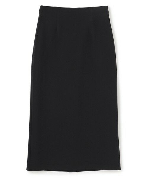 UNFILO / アンフィーロ ミニ・ひざ丈スカート | BEAUTY FORM JERSEY light Iラインスカート（ブラック）