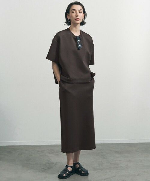 UNFILO / アンフィーロ ミニ・ひざ丈スカート | BEAUTY FORM JERSEY light Iラインスカート | 詳細4