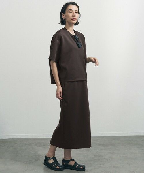 UNFILO / アンフィーロ ミニ・ひざ丈スカート | BEAUTY FORM JERSEY light Iラインスカート | 詳細6