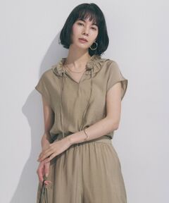 UNFILO / アンフィーロ シャツ・ブラウス | 【WEB限定カラー】ヴィンテージシアー フリルネック ブラウス