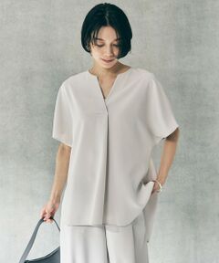 UNFILO / アンフィーロ シャツ・ブラウス | 【セットアップ着用可】サマーセットアップ スキッパーブラウス