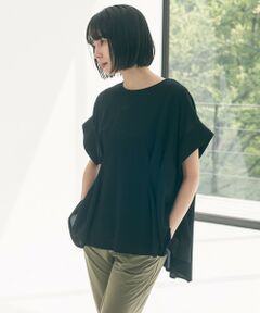 UNFILO / アンフィーロ カットソー | ヒートシールドジャージー タックデザイン Tシャツ