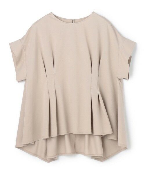 UNFILO / アンフィーロ カットソー | ヒートシールドジャージー タックデザイン Tシャツ（グレージュ）