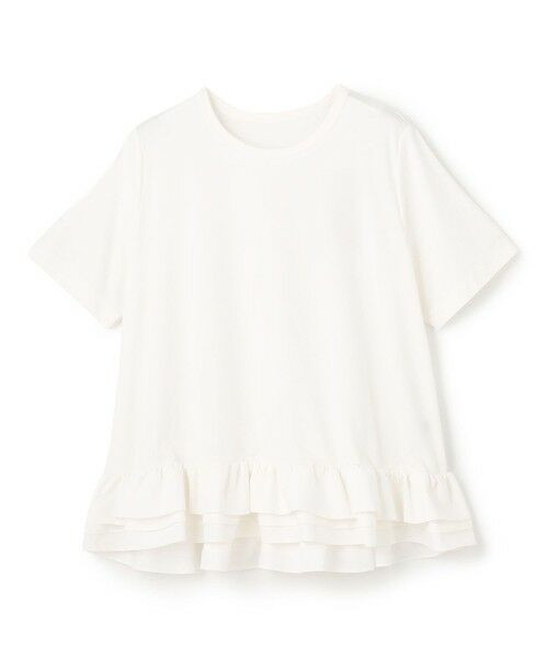 UNFILO / アンフィーロ カットソー | BEAUTY FORM-T フリルヘム Tシャツ（オフ）